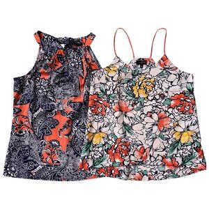 The Limit Sleeveless Halter Neck‎ Floral Print Boho Blouse Top Women Size S